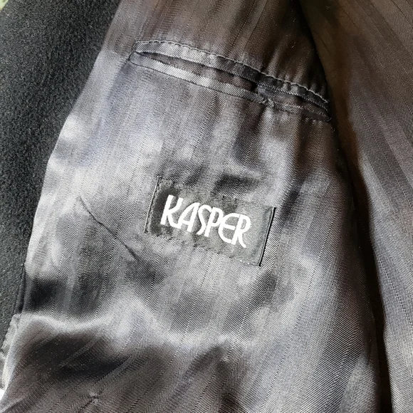 Casper Cashmere Men Black Long Coat Blend Fabric Wovem In Italy - Picture 4 of 5